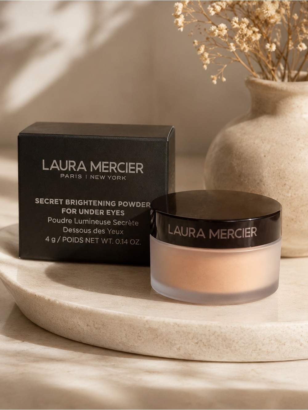 laura mercier Secret Brightening Under-Eye Powder — Peach Tone